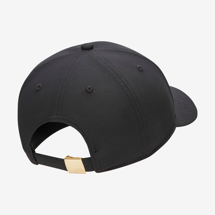 Unisex Club Structured Metal Logo Adjustable Cap