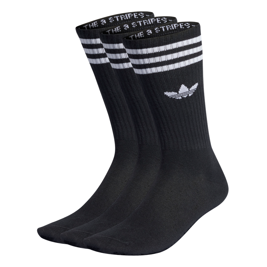 3 Pack Solid Crew Socks