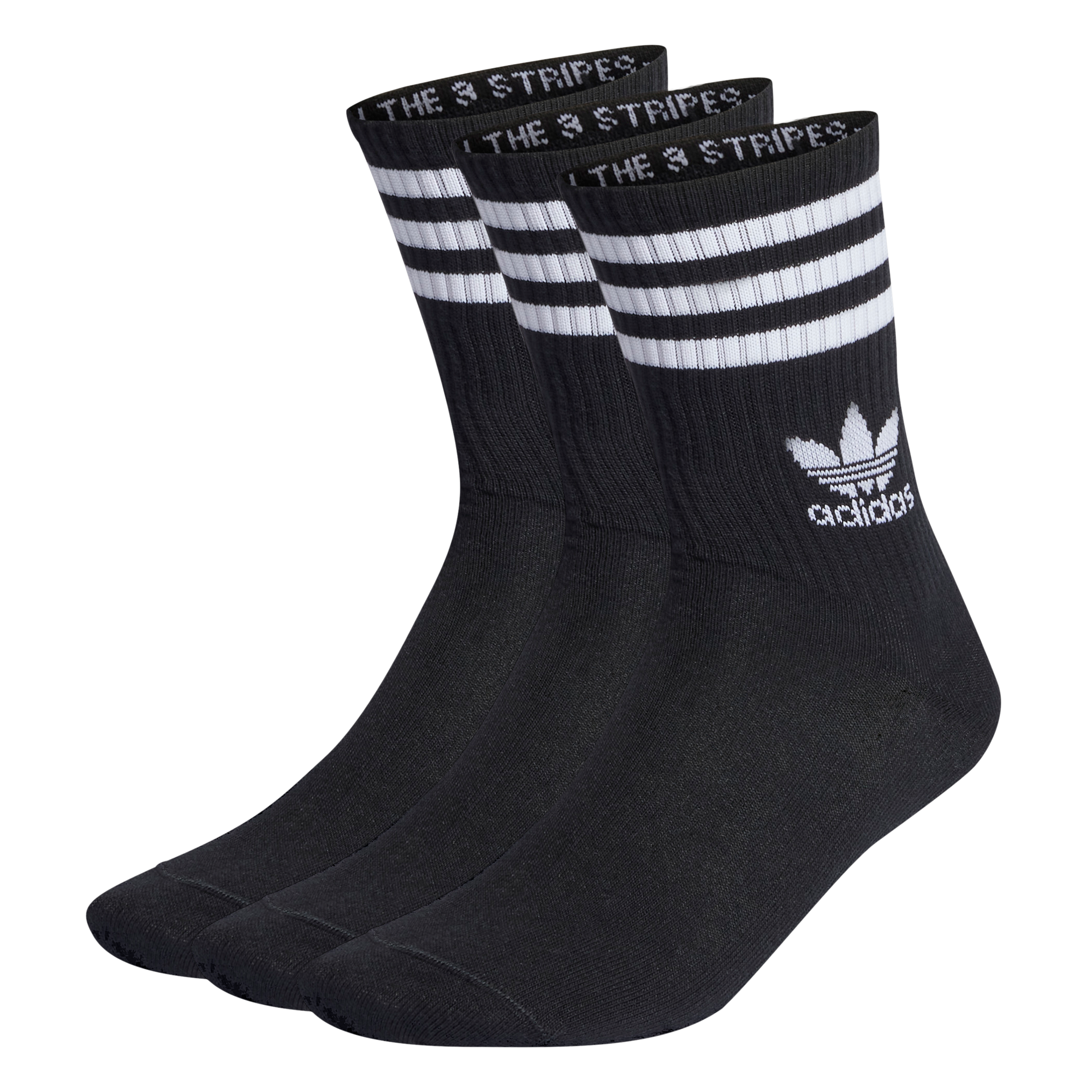 3 pack 3 Stipes Crew Socks