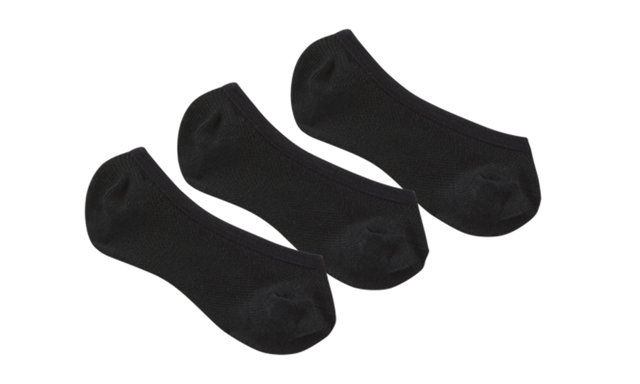 FOOTIES - 3 PACK BLACK