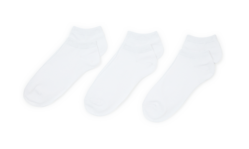 INVISIBLE SOCKS - 3 PACK WHITE