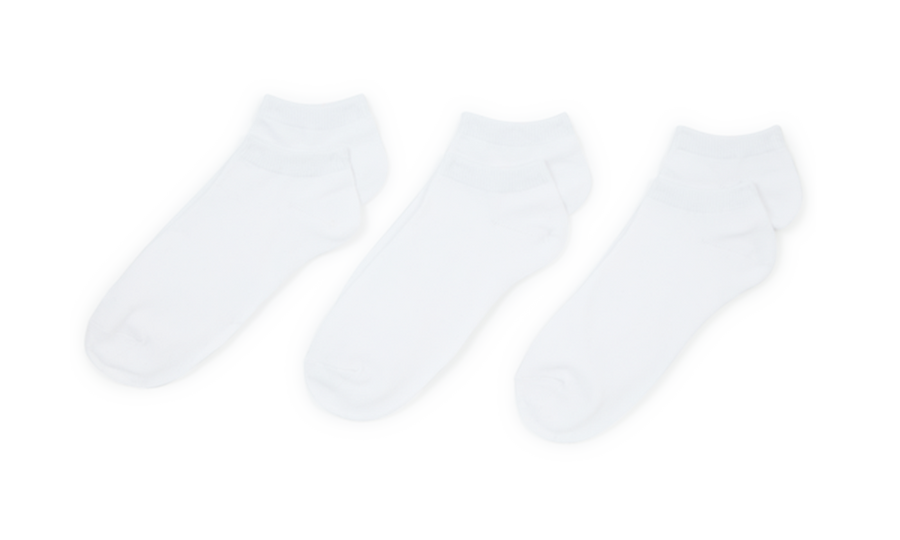 INVISIBLE SOCKS - 3 PACK WHITE