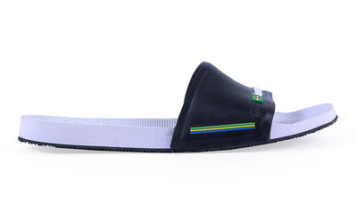 SLIDE BRASIL WHITE BLACK