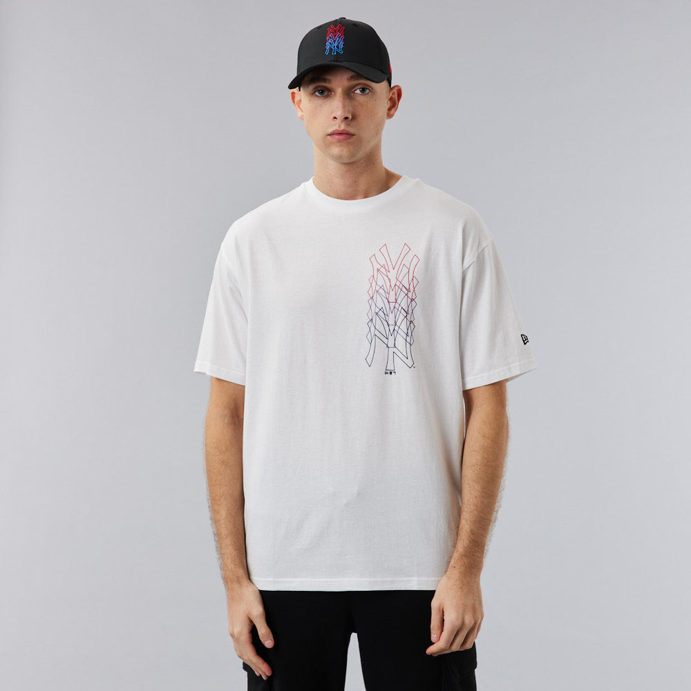 New York Yankees Stack Short Sleeve  Oversized T-Shirt