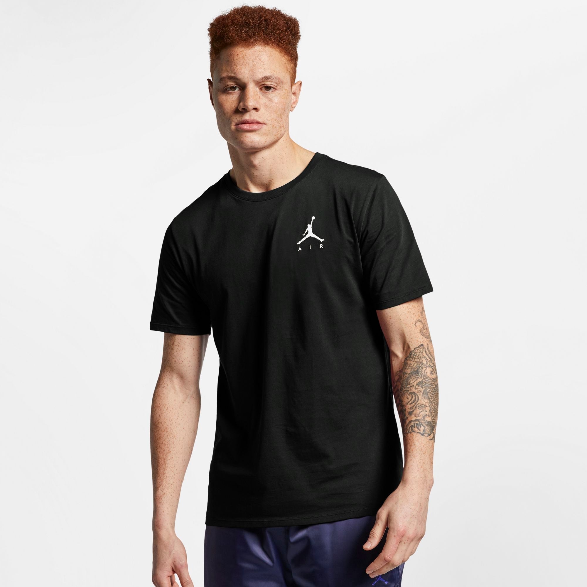 Mens Jumpman Air Embroidered Short Sleeve T-Shirt