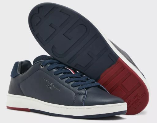 Mens Retro Tennis Cupsole Leather Shoe