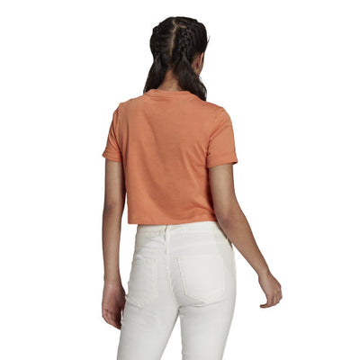 Womens Adicolor Classics Roll-Up Sleeve Crop Top