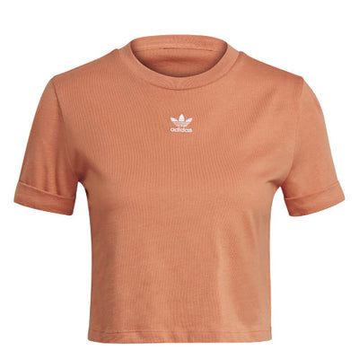 Womens Adicolor Classics Roll-Up Sleeve Crop Top