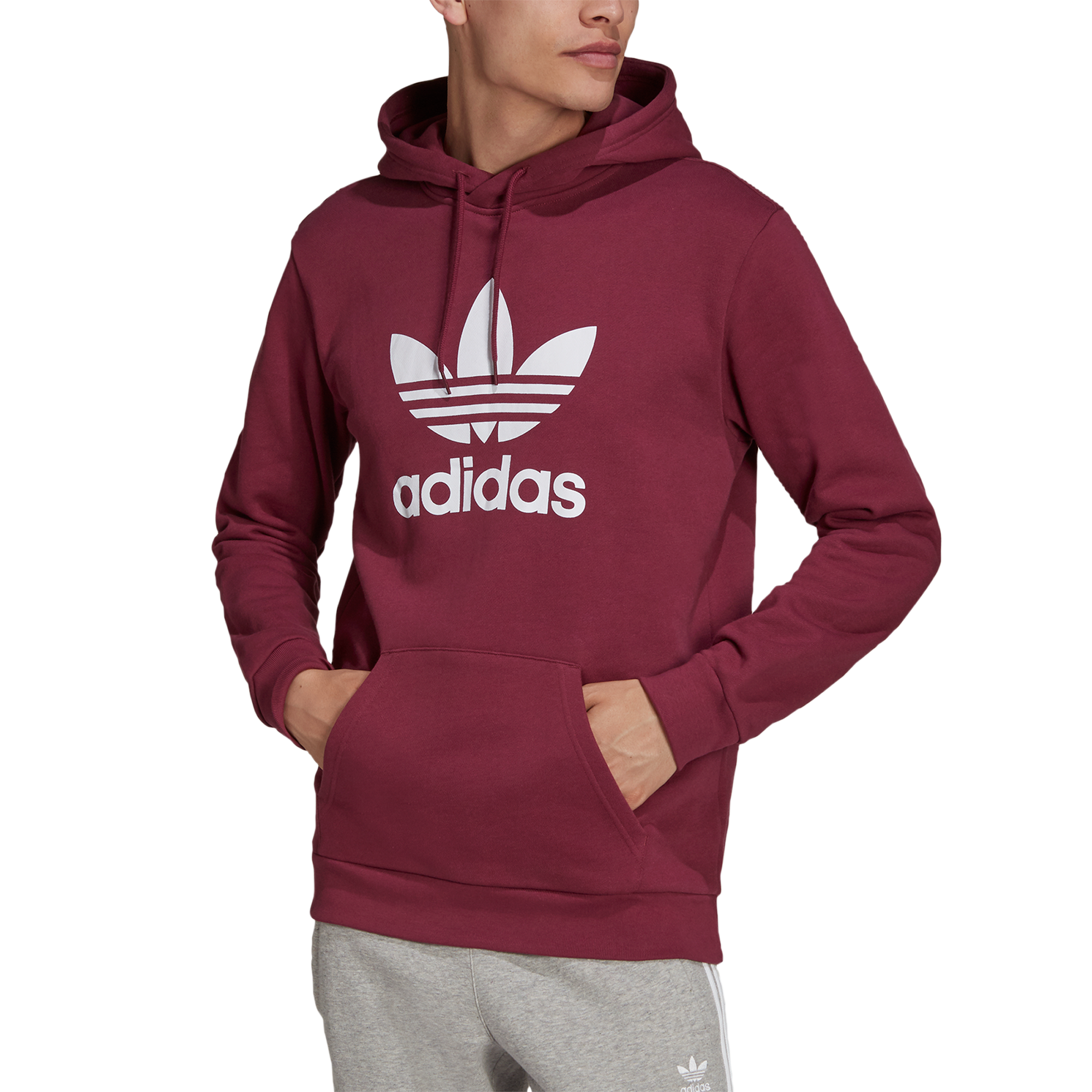 Mens Adicolor Classic Trefoil Pullover Hoodie Courir Mall of the