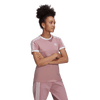 Womens 3  Stripe Short Sleeve T-Shirt