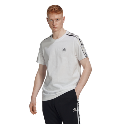 Mens Camo 3 Stripe Short Sleeve T- Shirt