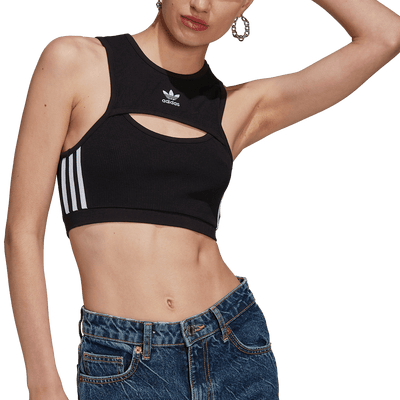 Womens Sleeveless Crop Tank