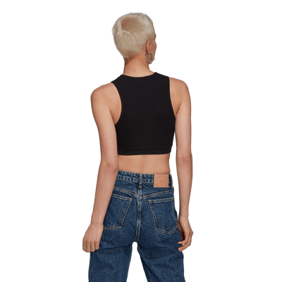 Womens Sleeveless Crop Tank
