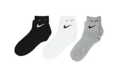 EVERYDAY LIGHTWEIGHT ANKLE SOCKS - 3 PACK