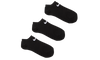 EVERYDAY LIGHTWEIGHT NO SHOW SOCKS - 3 PACK BLACK