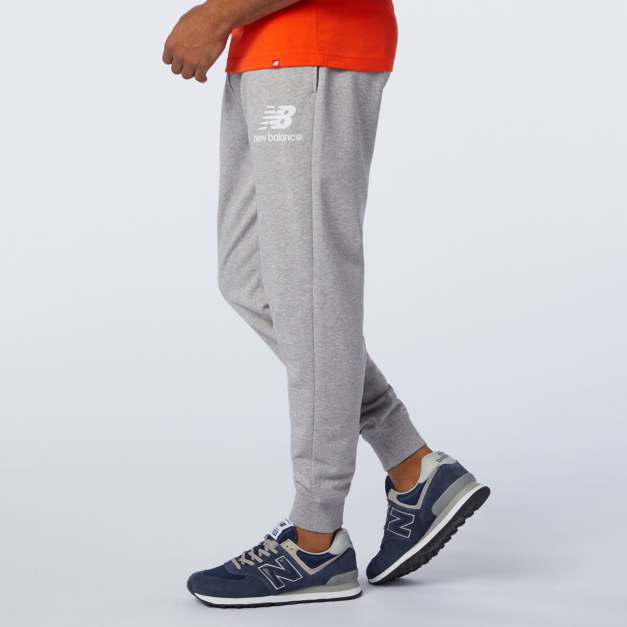Mens Essentials Stacked Logo Sweatpant