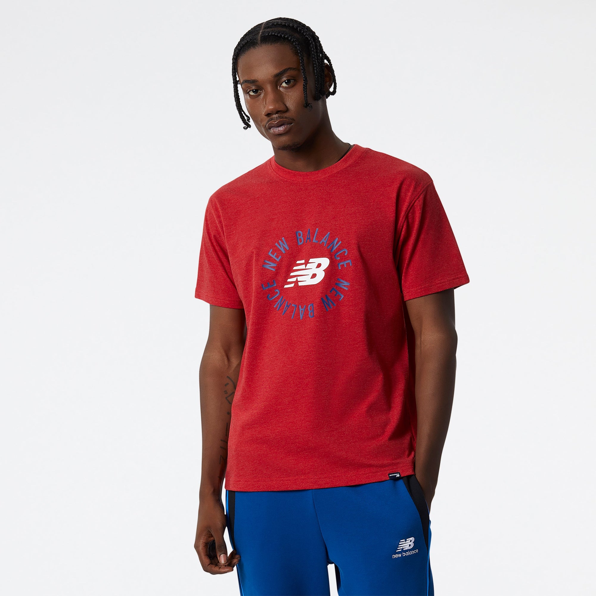 Mens NB Sport Circular Graphic Short Sleeve T-Shirt