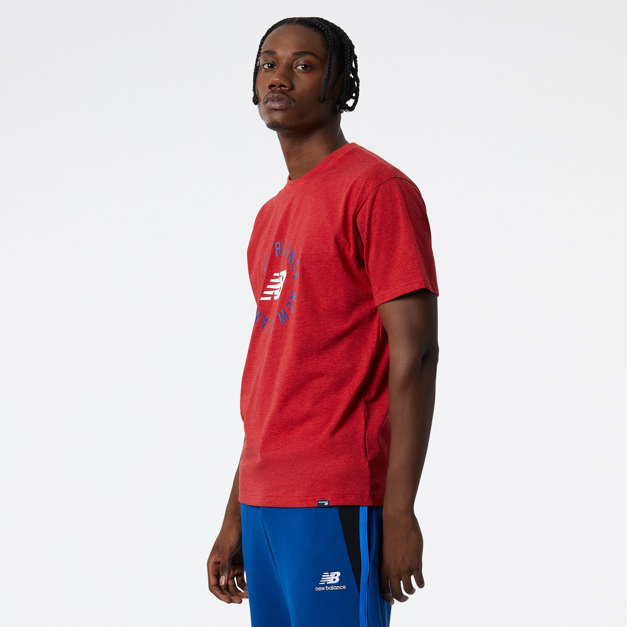 Mens NB Sport Circular Graphic Short Sleeve T-Shirt